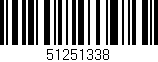 Código de barras (EAN, GTIN, SKU, ISBN): '51251338'