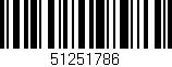 Código de barras (EAN, GTIN, SKU, ISBN): '51251786'