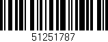 Código de barras (EAN, GTIN, SKU, ISBN): '51251787'