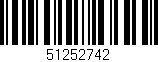 Código de barras (EAN, GTIN, SKU, ISBN): '51252742'