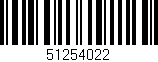 Código de barras (EAN, GTIN, SKU, ISBN): '51254022'