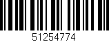 Código de barras (EAN, GTIN, SKU, ISBN): '51254774'