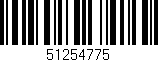 Código de barras (EAN, GTIN, SKU, ISBN): '51254775'