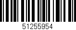Código de barras (EAN, GTIN, SKU, ISBN): '51255954'