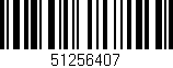 Código de barras (EAN, GTIN, SKU, ISBN): '51256407'