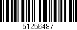 Código de barras (EAN, GTIN, SKU, ISBN): '51256487'