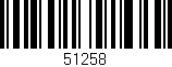 Código de barras (EAN, GTIN, SKU, ISBN): '51258'