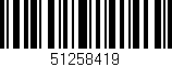 Código de barras (EAN, GTIN, SKU, ISBN): '51258419'