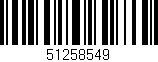 Código de barras (EAN, GTIN, SKU, ISBN): '51258549'