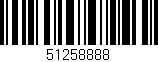 Código de barras (EAN, GTIN, SKU, ISBN): '51258888'