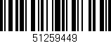 Código de barras (EAN, GTIN, SKU, ISBN): '51259449'