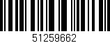 Código de barras (EAN, GTIN, SKU, ISBN): '51259662'