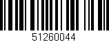 Código de barras (EAN, GTIN, SKU, ISBN): '51260044'