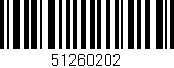 Código de barras (EAN, GTIN, SKU, ISBN): '51260202'