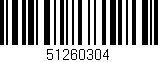 Código de barras (EAN, GTIN, SKU, ISBN): '51260304'