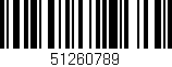 Código de barras (EAN, GTIN, SKU, ISBN): '51260789'