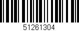 Código de barras (EAN, GTIN, SKU, ISBN): '51261304'