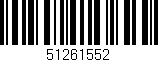 Código de barras (EAN, GTIN, SKU, ISBN): '51261552'