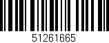Código de barras (EAN, GTIN, SKU, ISBN): '51261665'