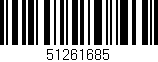 Código de barras (EAN, GTIN, SKU, ISBN): '51261685'