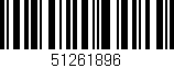 Código de barras (EAN, GTIN, SKU, ISBN): '51261896'