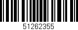 Código de barras (EAN, GTIN, SKU, ISBN): '51262355'