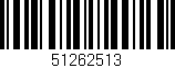 Código de barras (EAN, GTIN, SKU, ISBN): '51262513'