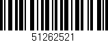 Código de barras (EAN, GTIN, SKU, ISBN): '51262521'