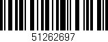 Código de barras (EAN, GTIN, SKU, ISBN): '51262697'