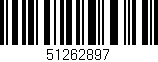 Código de barras (EAN, GTIN, SKU, ISBN): '51262897'