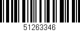 Código de barras (EAN, GTIN, SKU, ISBN): '51263346'