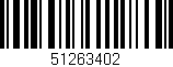 Código de barras (EAN, GTIN, SKU, ISBN): '51263402'