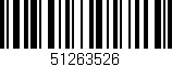 Código de barras (EAN, GTIN, SKU, ISBN): '51263526'
