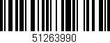 Código de barras (EAN, GTIN, SKU, ISBN): '51263990'