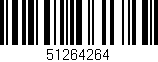 Código de barras (EAN, GTIN, SKU, ISBN): '51264264'