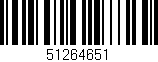 Código de barras (EAN, GTIN, SKU, ISBN): '51264651'