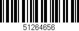 Código de barras (EAN, GTIN, SKU, ISBN): '51264656'
