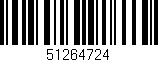 Código de barras (EAN, GTIN, SKU, ISBN): '51264724'