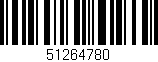 Código de barras (EAN, GTIN, SKU, ISBN): '51264780'