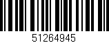 Código de barras (EAN, GTIN, SKU, ISBN): '51264945'