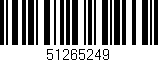 Código de barras (EAN, GTIN, SKU, ISBN): '51265249'