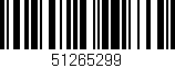 Código de barras (EAN, GTIN, SKU, ISBN): '51265299'