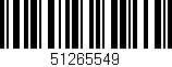 Código de barras (EAN, GTIN, SKU, ISBN): '51265549'