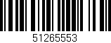 Código de barras (EAN, GTIN, SKU, ISBN): '51265553'