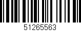 Código de barras (EAN, GTIN, SKU, ISBN): '51265563'