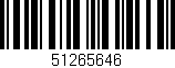 Código de barras (EAN, GTIN, SKU, ISBN): '51265646'