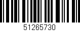 Código de barras (EAN, GTIN, SKU, ISBN): '51265730'