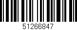 Código de barras (EAN, GTIN, SKU, ISBN): '51266847'