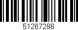 Código de barras (EAN, GTIN, SKU, ISBN): '51267286'