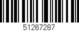 Código de barras (EAN, GTIN, SKU, ISBN): '51267287'